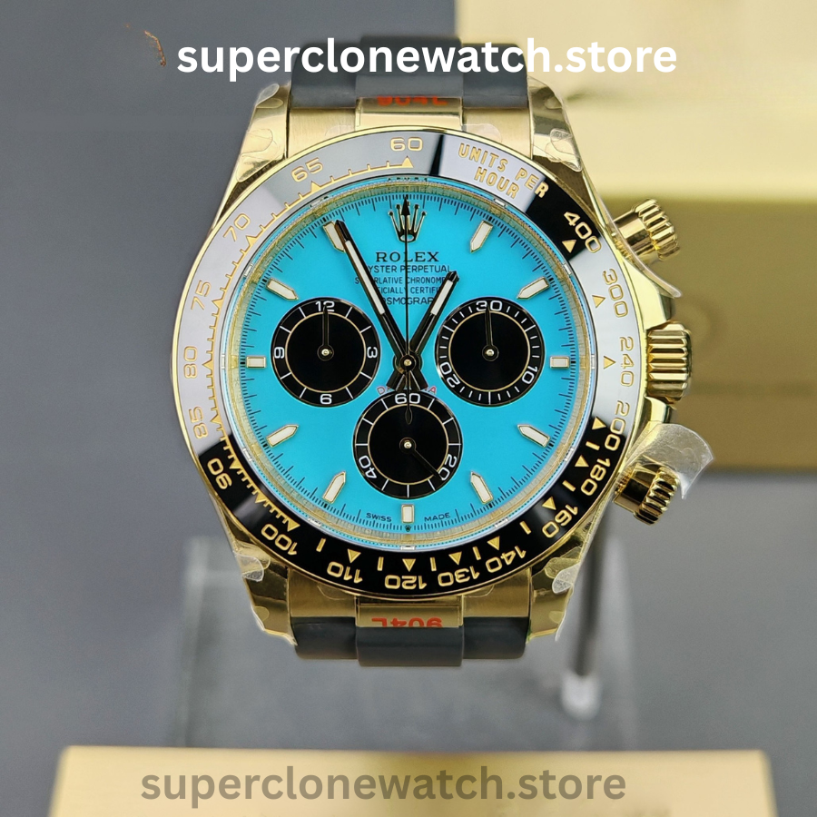 Rolex Super Clone Watches 1:1 Daytona 18K Yellow Gold Plating M126518LN-0014 4131 Movement