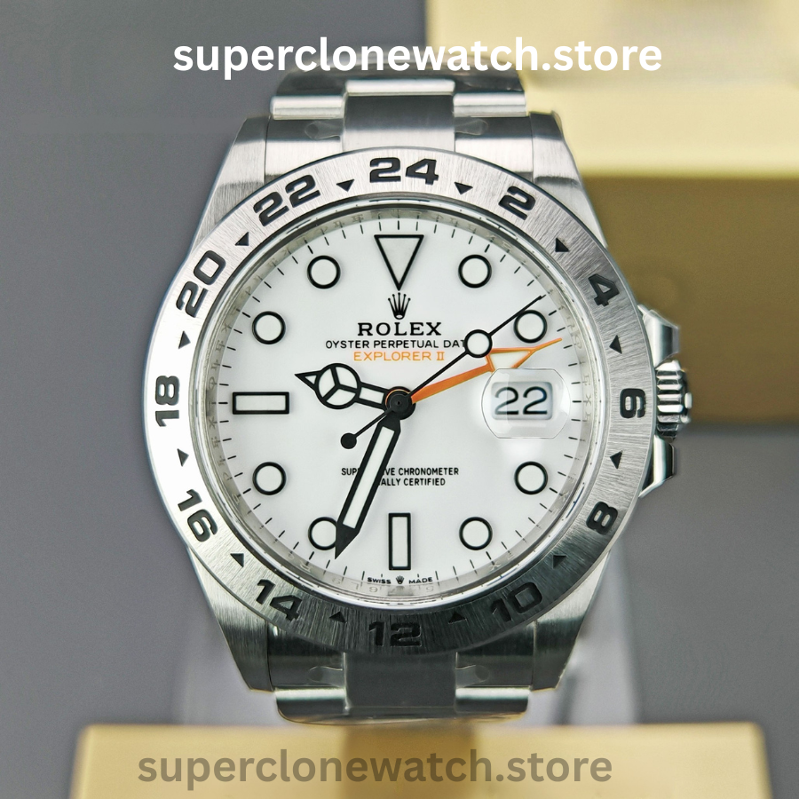 Rolex Super Clone Watches 1:1 Oyster Perpetual Explore II M226570 White Dial 3285 Movement