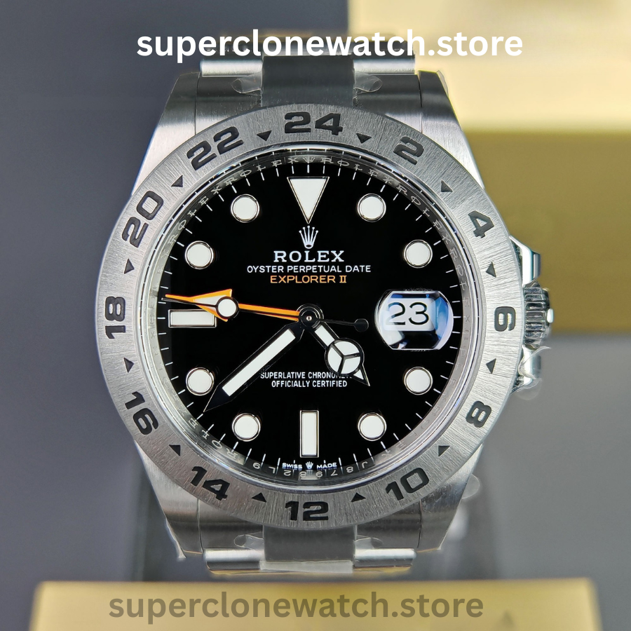 Rolex Super Clone Watches 1:1 Oyster Perpetual Explore II Black Dial m226570-0002 3285 Movement