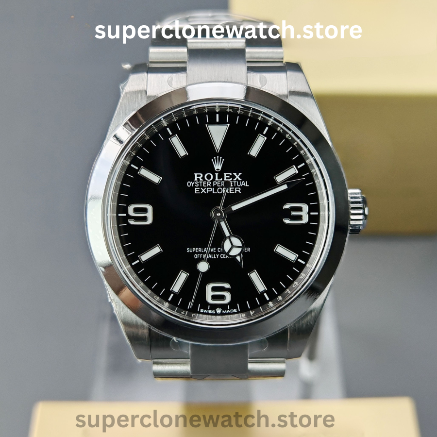 Rolex Super Clone Watches 1:1 Oyster Perpetual Explore 40mm Black Dial m224270-0001 3230 Movement