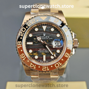 Rolex Super Clone Watches 1:1 GMT-Master II Rose Gold M126715CHNR-0002 Oyster 3285 Movement