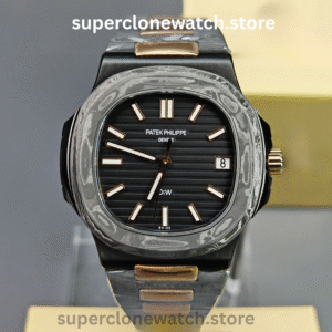 Modified Super Clone Watches 1:1 DiW Patek Philippe Nautilus 5711/1A “ROSE GOLD BLACK GRAIL”