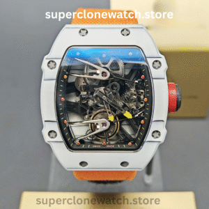 Richard Mille Super Clone Watches 1:1 RM27-02 White QTPT Rafael Nadal Tourbillon