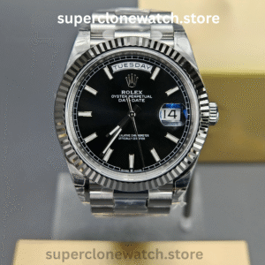 Rolex Super Clone Watches 1:1 Day Date Black Dial 40mm m228239-0004 VSF Version 3255 Movement