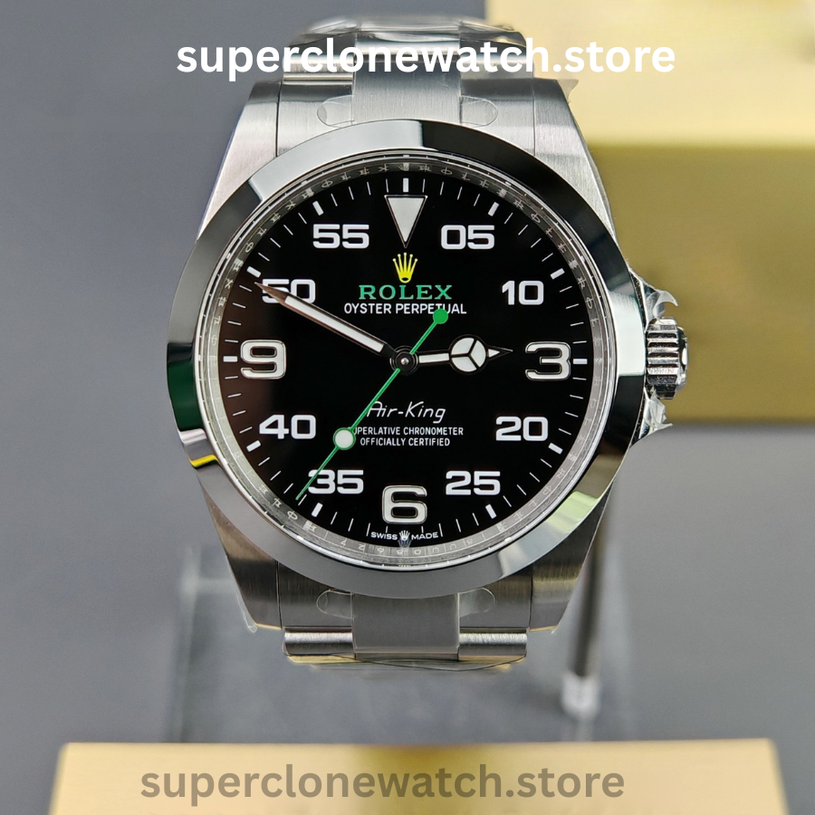 Rolex Super Clone Watches 1:1 Air king Black Dial M126900-0001 3230 Movement