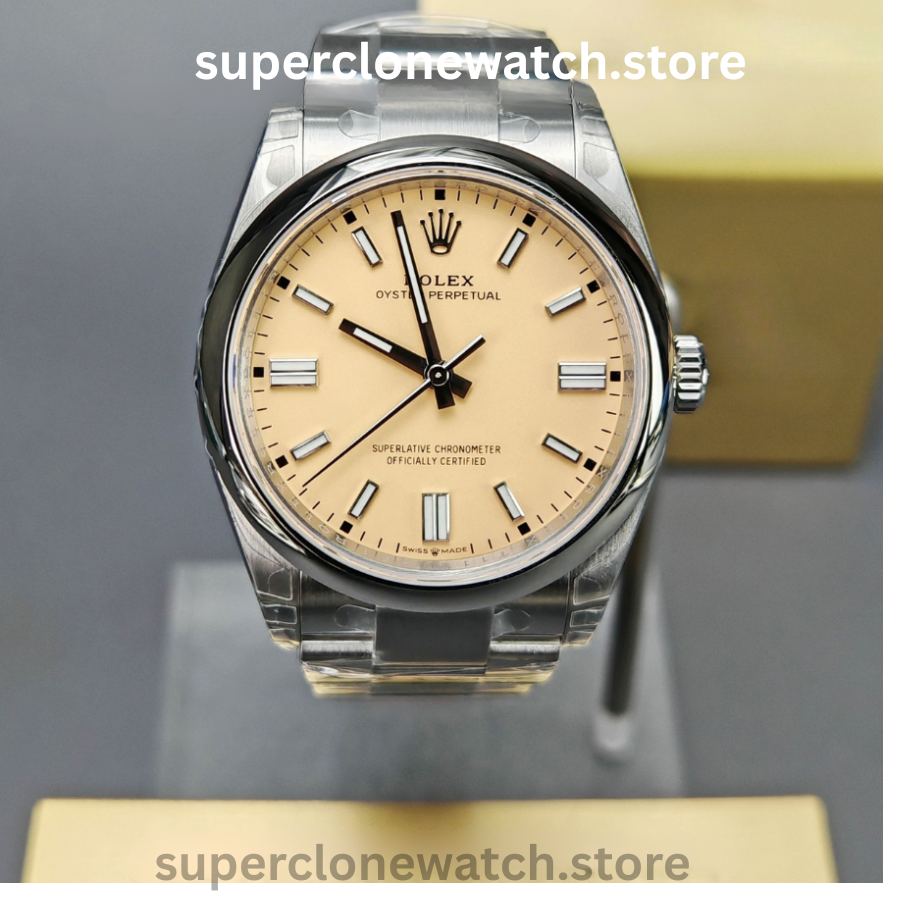Rolex Super Clone Watches 1:1 Oyster Perpetual Yellow Dial 36mm M126000-0012 3230 Movement