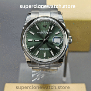 Rolex Super Clone Watches 1:1 DateJust Green Dial m126200-0024 Oyster 36MM 3235 Movement