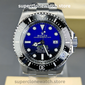 Rolex Super Clone Watches 1:1 Deepsea Sea Dweller Gradient Blue Dial m126660-0002 3235 Movement