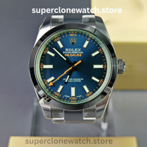 Rolex Super Clone Watches 1:1 Milgauss Blue Dial 3131 Movement
