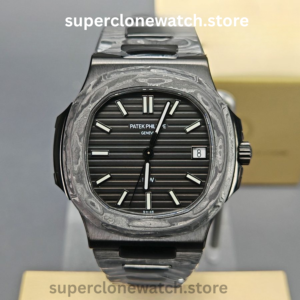 Modified Super Clone Watches 1:1 DiW Patek Philippe Nautilus CARBON BLACK 5711