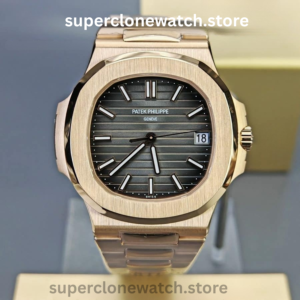 Patek Philippe Super Clone Watches 1:1 Nautilus 5711 Grey Dial 18K Rose Gold