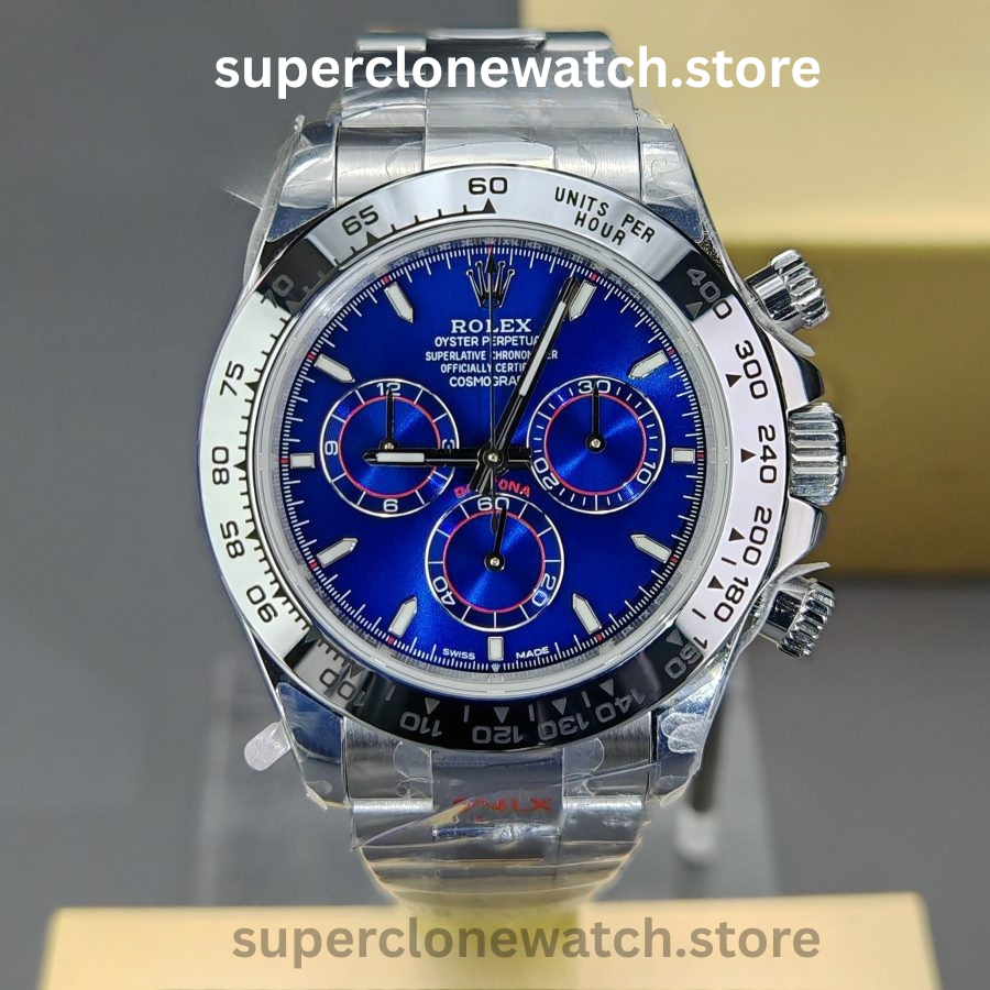 Rolex Super Clone Watches 1:1 Daytona Blue Dial M126509-0005 4131 Movement