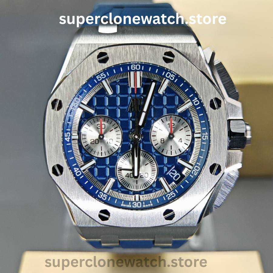 Audemars Piguet Super Clone Watches 1:1 Royal Oak Offshore Blue Dial 26420 Selfwinding Chronograph