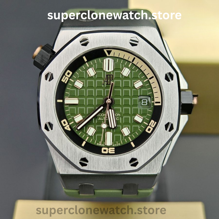 Audemars Piguet Super Clone Watches 1:1 Royal Oak Offshore 15720 Green Dial