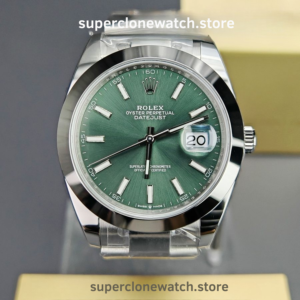 Rolex Super Clone Watches 1:1 DateJust Green Dial M126300 – 0019 41MM Oyster 3235 Movement