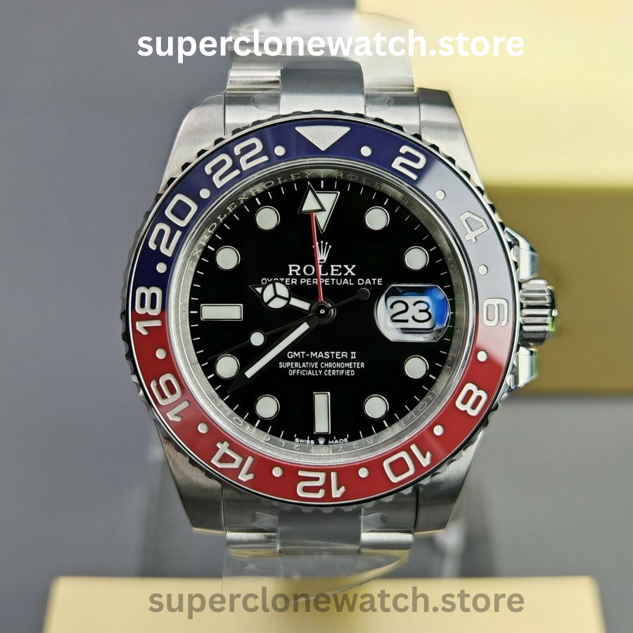 Rolex Super Clone Watches 1:1 Pepsi GMT Master II M126710blro Oyster 3285 Movement