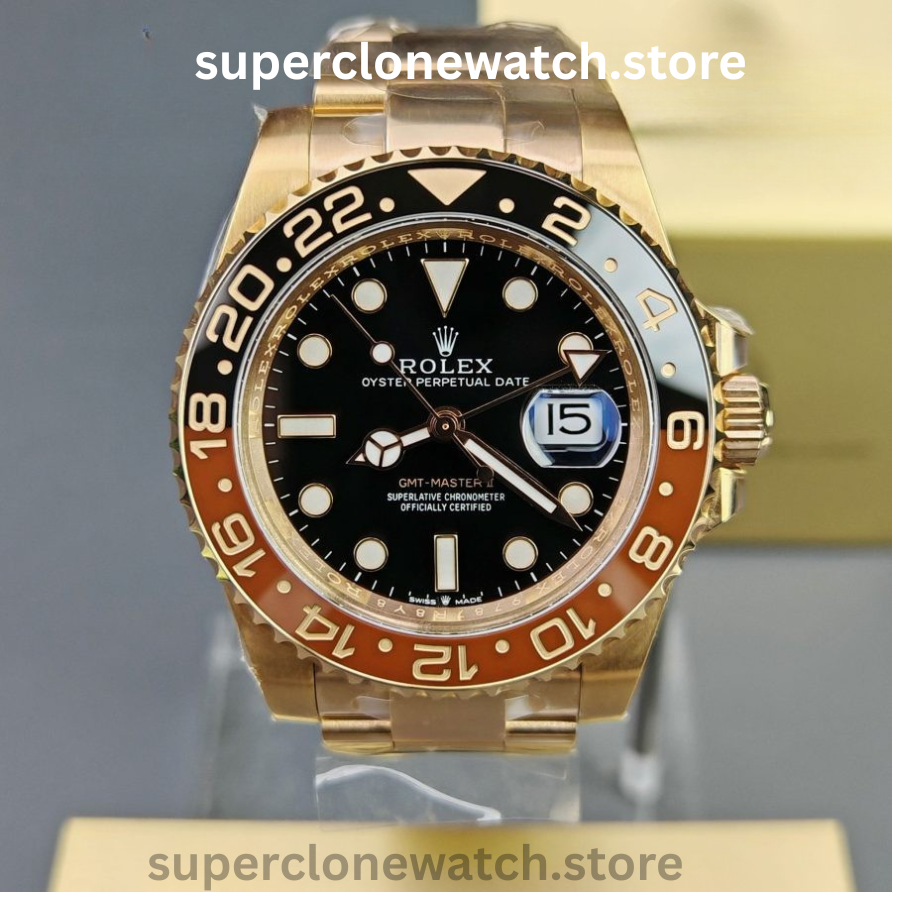 Rolex Super Clone Watches 1:1 Rootbeer GMT Master II M126715chnr Oyster 3285 Movement