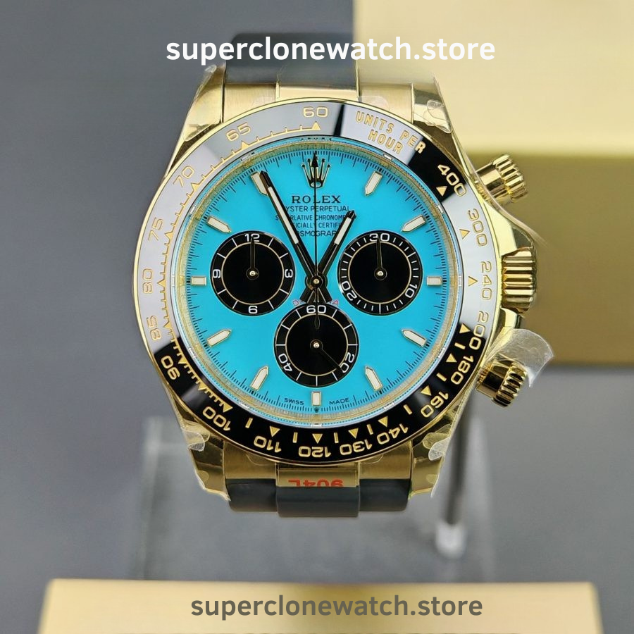 Rolex Super Clone Watches 1:1 Daytona 18K Yellow Gold Plating M126518LN-0014 4131 Movement